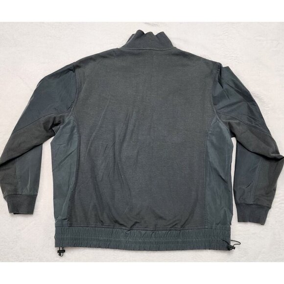 Athleta Triumph Hybrid half zip sweatshirt Bali Green Medium - Picture 4 of 6